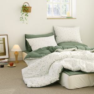 [파르페by알레르망] 모리 40수 워싱면 차렵이불 (포레스트) S/SS