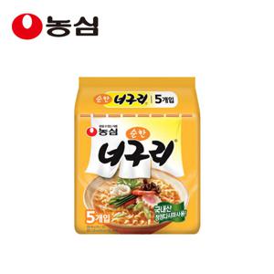 농심 너구리 순한맛 120g x 5개 / 봉지라면