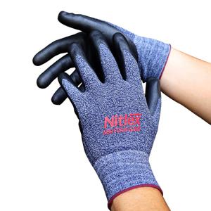 니트렉스 NBR폼 코팅 작업용장갑 네이비멜란지 10켤레 정비 캠핑