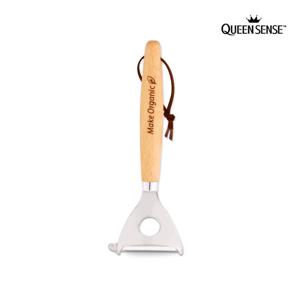 퀸센스 메이크오가닉 키친툴 스텐 나무핸들 조리도구 감자칼