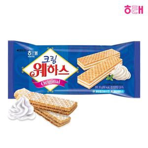 해태 크림 웨하스 50g / 과자