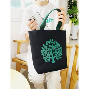 [쓰리몰] 돈꽃나무 자석 보조가방 고급 에코백 데일리가방