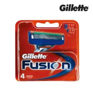 [땡큐온]질레트 퓨전 매뉴얼 면도날 4개입 x1개 피부저자극