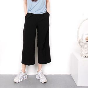 H스타일(BC)208밴딩8부통바지 빅사이즈 일자 와이드 슬랙스 여름