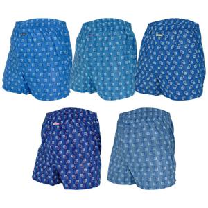 제임스딘 남성용 사각체크 순면 트렁크팬티 5종 세트