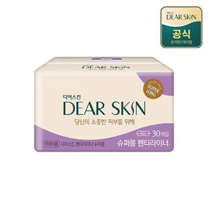 디어스킨 생리대 슈퍼롱 팬티라이너 30P x 1팩