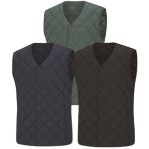 [콜핑]LD08 남자 겨울 웜온 브이넥 초경량 패딩등산조끼 KVV7618M