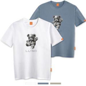 엘라모 큐빅달 반팔 티셔츠 남녀공용 빅사이즈 S~4XL