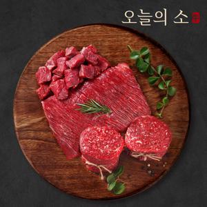 한우 1등급 정육모듬(불고기 400g+국거리 400g)
