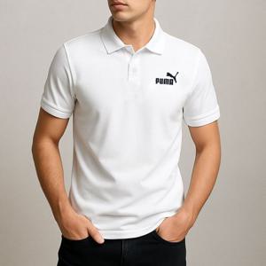 [푸마 주니어]푸마 PUMA 에센셜 반팔티 폴로티 카라티 화이트 586674-02