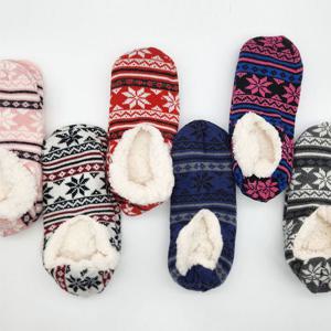 양털 방한 눈꽃 덧신 3켤레묶음 ELY1067