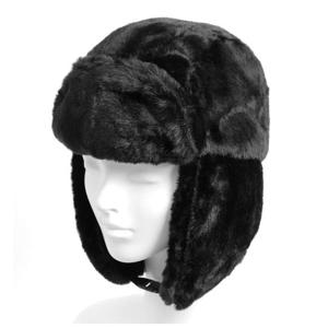 풍성한 인조퍼 남성귀달이 군밤 겨울모자 블랙 방한모