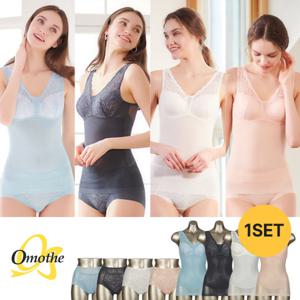 오모떼 퍼펙트보정 에어홀경량 바디쉐이퍼 팬티 2종 세트/블루