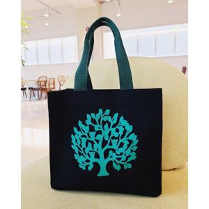 [쓰리몰] 돈꽃나무 블랙 사각보조가방 에코백 다용도/데일리가방