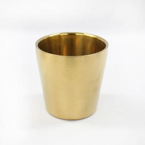 키친아트 금상첨화 티타늄코팅 스텐레스 이중 물컵(민자) 1P