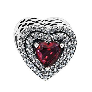 판도라 스파클링 레벨드 하트 참 799218C02