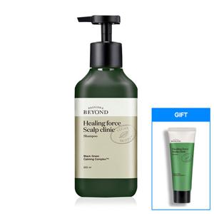비욘드 힐링포스 스캘프 클리닉 샴푸 500ml (비건) + 100ml