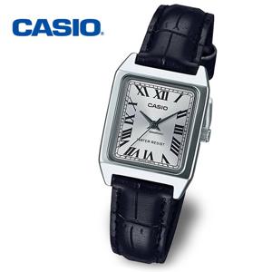 [정품] CASIO 카시오 스퀘어 LTP-V007L-7B1 여성 가죽 수능시계