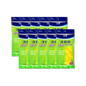 크린랩 주방장갑 면코팅 고무장갑 중 10개