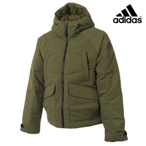 아디다스 BIG BAFFLE 겨울 후드 숏패딩 GT6535