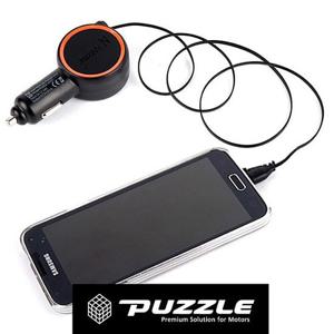 충전기 퍼즐055 릴홀더 차량 2.4A 급속 스마트폰 자동차