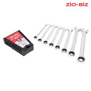 라쳇 기어렌치 스패너 8종 세트/육각렌치 깔깔이 몽키 만능렌치