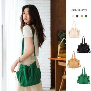 복조리백 포올 캔버스 복조리 버킷 크로스 에코백 FA872(4COR)