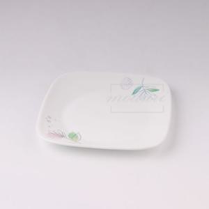 사각접시 코렐 파스텔멜로디 사각 소접시 식기 그릇 코렐사각접