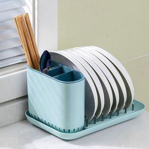 접시건조대 파인홈 수저꽂이 식기건조대 (블루) 그릇 접시 건조