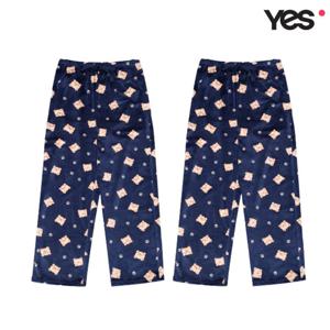 [예스]곰돌이 밍크스판 커플 수면바지 YSWEZA52YSMEZA52