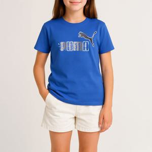 [푸마 주니어]푸마 PUMA 에센셜플러스 퓨처버스 K 아동 유스 반팔티 블루 676827-47