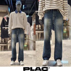 [PLAC]플랙 PJTF5SZM015 남성 VINTAGE STRAIGHT JEANS M01 DEEP WSHD 레귤러 스트레이트 핏