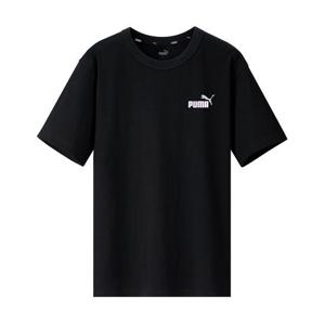 [푸마 주니어]푸마 PUMA 에센셜플러스 투컬러 스몰로고 반팔티 블랙 674470-61