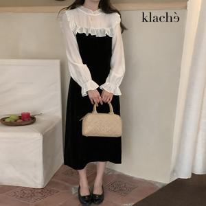 [클라셰]클라셰 프린시스루벨벳원피스_B4S0043