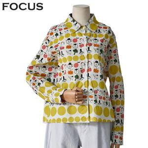 [포커스]이모지프린팅셔츠(FS4A7BL0077)