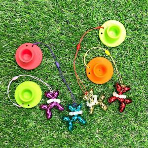 골프선물 턴트 블링블링 풍선강아지 파크골프티 4개세트 엄마선