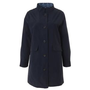 [크로커다일 레이디]안감 로고 프린트 홑겹 하프 코트 CLDSCT104