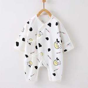 [조이멀티]밀크젖소 아동 순면 손싸개 배냇우주복 205347