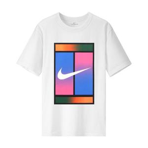 [나이키 주니어]나이키 코트 헤리티지 드라이핏 테니스 반팔티 화이트 FQ4934-100