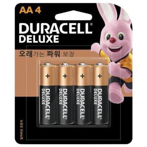 배터리 듀라셀 LR6(AA) 4P 알카라인 디럭스 건전지 48알 듀라셀