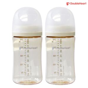 더블하트 모유실감 3세대 PPSU 오후의베이지 160ml 노꼭지 트윈