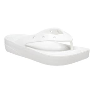 [크록스]크록스 우먼 클래식 플랫폼 플립 207714-100 여성 키높