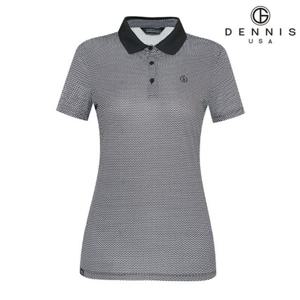 [DENNIS] 여성)에리 배색 반팔 카라티_NAOMLTS060