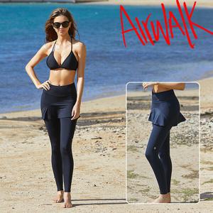 [에어워크]에어워크서프 여성래쉬가드 9부 치마레깅스 YAWe4114/