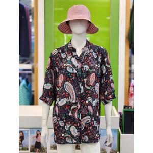 그린조이 세이브존07 여성 7부 프린트 셔츠 GP24WS92W