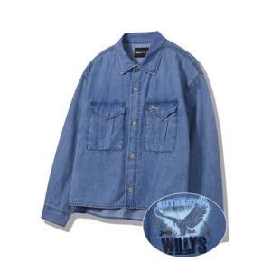 [지프]여성) 지프 크롭 데님 긴팔 셔츠 JP2SHF721