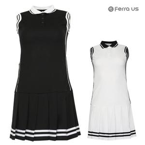 페라어스 여성 라인배색 테니스주름 골프 원피스 ASM3ME4006