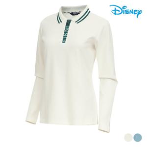 [디즈니골프]여성 반집업 기모 카라 티셔츠 DN3LTS001