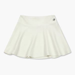 [르꼬끄공식] 여성 컴피니트 플레어 스커트 크림(QO322OSK91)