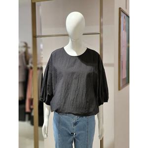 [에꼴드파리] 라인 포인트 스트링 블라우스 S65RB45WBBS65Z